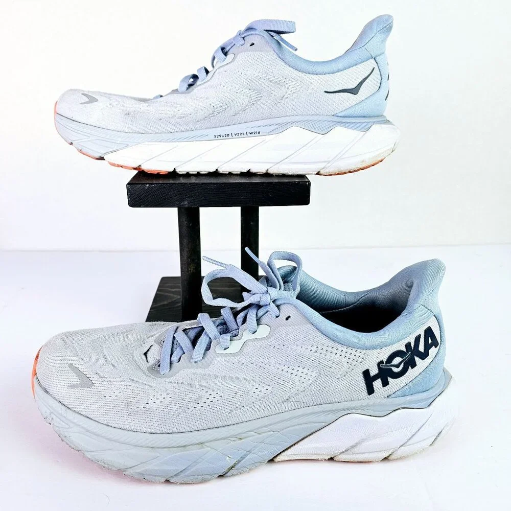 Hoka One One Arahi 6 1123195 PABF Plein Air Blue Fog Running Shoe Sneakers, 9B - Picture 2 of 10